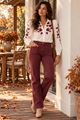 Picture of Broek - Selected by My Wish - Y6759 - bordeaux