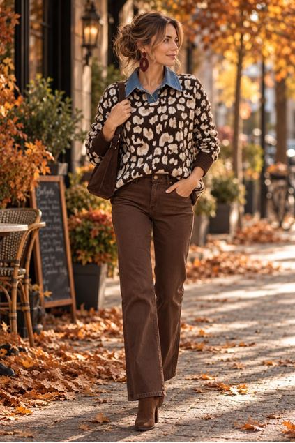Toon details van Broek - Selected by My Wish - Y6511 - brown Afbeeldingen van Broek - Selected by My Wish - Y6511 - brown