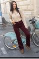 Afbeelding van Broek - Selected by My Wish - Y6511 - burgundy