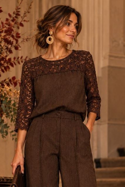 Picture of Blouse - Bellita - Bruna - brown