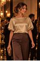 Picture of T-shirt - Amélie&Amélie -Chacha satin- Gold
